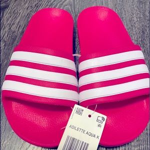 Adidas Adilette Aqua Slides Kids size 13